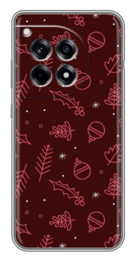 Чехол с принтом "Листочки и шары" для OnePlus 12 Pro