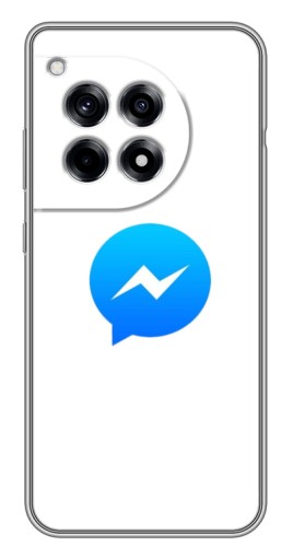 Силиконовый чехол с изображением "messenger logo" для OnePlus 12 Pro