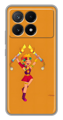 Чехол с печатью "Амбер ликует" для Xiaomi POCO X6 Pro (5G)