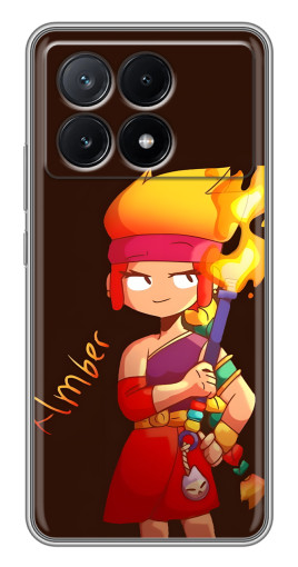 Чехол с принтом "Amber с факелом" для Xiaomi POCO X6 Pro (5G)
