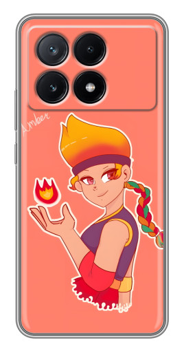 Чехол с печатью "Amber с огоньком" для Xiaomi POCO X6 Pro (5G)
