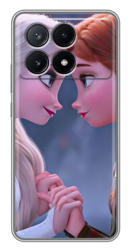 Чехол с картинкой "Анна и Ельза" для Xiaomi POCO X6 Pro (5G)