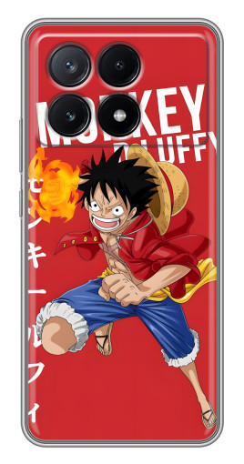 Чехол с печатью "Атакующий D Luffy" для Xiaomi POCO X6 Pro (5G)