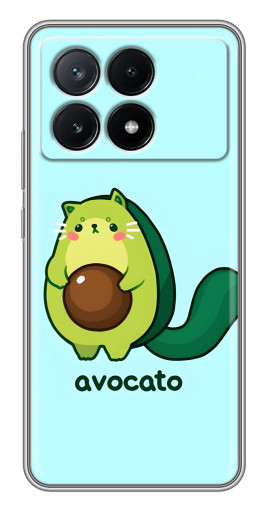 Силиконовый чехол с изображением "Avocato" для Xiaomi POCO X6 Pro (5G)