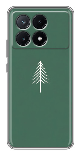 Чехол с печатью "Белая елка" для Xiaomi POCO X6 Pro (5G)