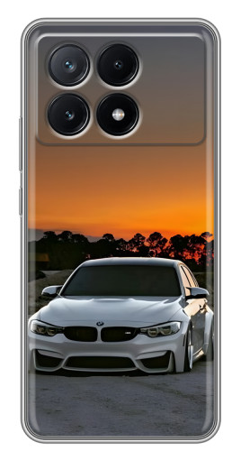 Чехол с печатью "BMW белая" для Xiaomi POCO X6 Pro (5G)