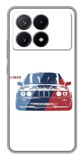 Силиконовый чехол с изображением "BMW e30" для Xiaomi POCO X6 Pro (5G)