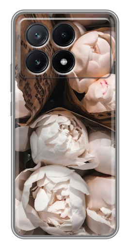 Чехол с печатью "Букет пионов" для Xiaomi POCO X6 Pro (5G)