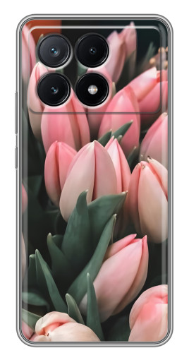 Силиконовый чехол с изображением "Букет тюльпанов" для Xiaomi POCO X6 Pro (5G)