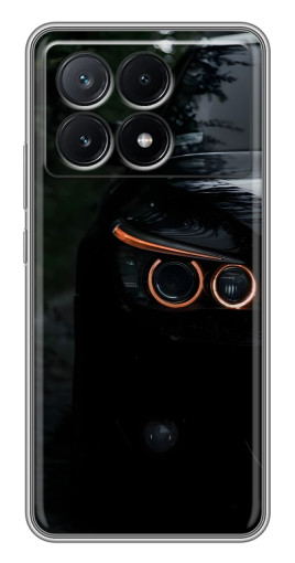 Чехол с печатью "Черный БМВ" для Xiaomi POCO X6 Pro (5G)