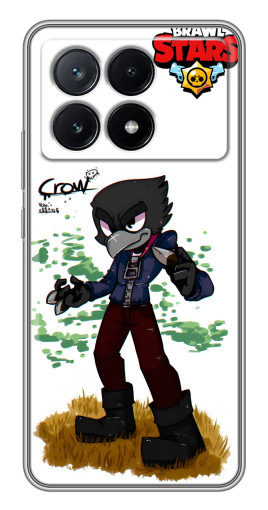Чехол с печатью "Crow" для Xiaomi POCO X6 Pro (5G)