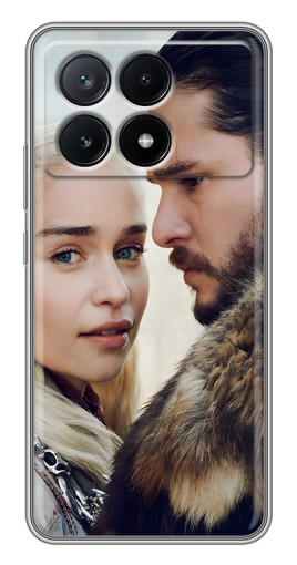 Чехол с принтом "Дейнерис и Сноу" для Xiaomi POCO X6 Pro (5G)