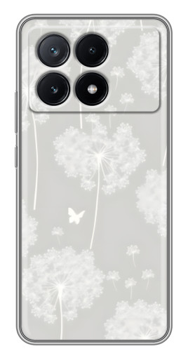 Силиконовый чехол с изображением "Фон одуванчиков " для Xiaomi POCO X6 Pro (5G)