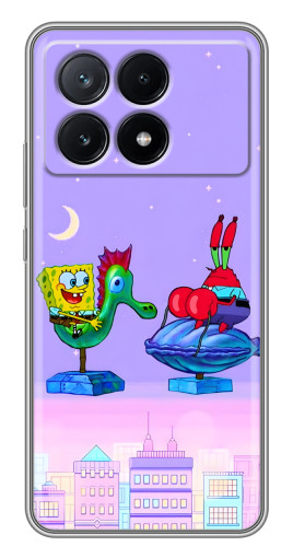 Чехол с печатью "Крабс и Спанч Боб" для Xiaomi POCO X6 Pro (5G)