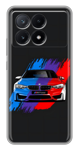 Силиконовый чехол с изображением "Красочный BMW" для Xiaomi POCO X6 Pro (5G)