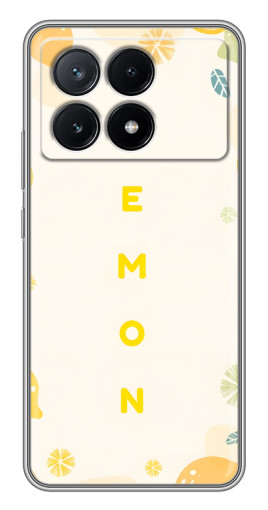 Силиконовый чехол с изображением "Lemon" для Xiaomi POCO X6 Pro (5G)