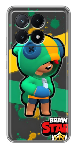 Чехол с печатью "Leon Brawl Stars" для Xiaomi POCO X6 Pro (5G)