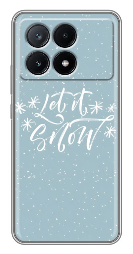 Чехол с картинкой "Let it Snow" для Xiaomi POCO X6 Pro (5G)