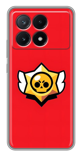 Чехол с принтом "Лого на красном" для Xiaomi POCO X6 Pro (5G)
