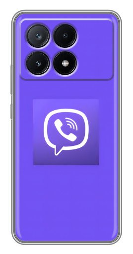 Силиконовый чехол с изображением "Лого Viber" для Xiaomi POCO X6 Pro (5G)