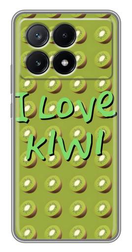 Чехол с картинкой "Love Kiwi" для Xiaomi POCO X6 Pro (5G)