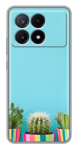 Чехол с принтом "Маленькие кактусы" для Xiaomi POCO X6 Pro (5G)
