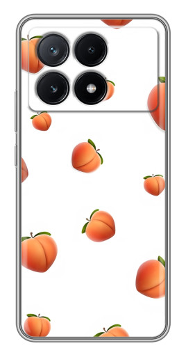 Силиконовый чехол с изображением "Маленькие персики" для Xiaomi POCO X6 Pro (5G)
