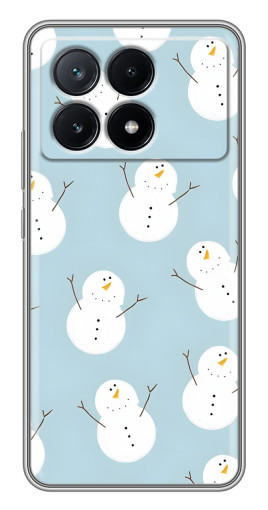 Чехол с принтом "Маленькие снеговики" для Xiaomi POCO X6 Pro (5G)