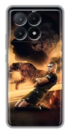 Чехол с печатью "Мбаппе пантера" для Xiaomi POCO X6 Pro (5G)