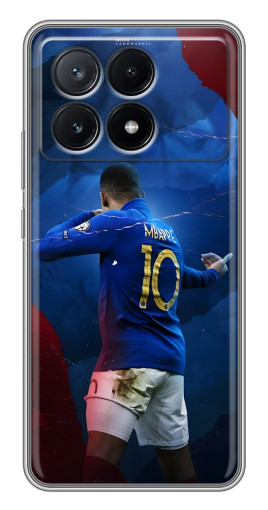 Силиконовый чехол с изображением "Мбаппе в Франции" для Xiaomi POCO X6 Pro (5G)
