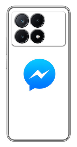 Силиконовый чехол с изображением "messenger logo" для Xiaomi POCO X6 Pro (5G)