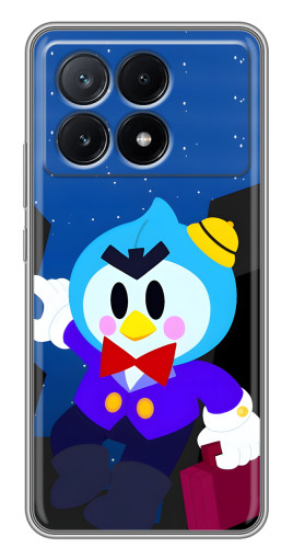 Чехол с картинкой "Мистер Пи с чемоданчиком" для Xiaomi POCO X6 Pro (5G)