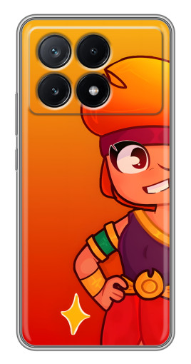 Силиконовый чехол с изображением "Мультяшная Амбер" для Xiaomi POCO X6 Pro (5G)