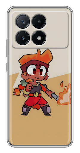 Чехол с картинкой "Нарисованная Amber" для Xiaomi POCO X6 Pro (5G)