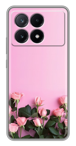 Чехол с картинкой "Нежные розы" для Xiaomi POCO X6 Pro (5G)