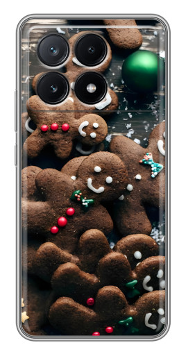 Чехол с принтом "Новогодние человечки" для Xiaomi POCO X6 Pro (5G)