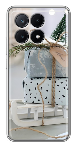Чехол с печатью "Подарки на санках" для Xiaomi POCO X6 Pro (5G)