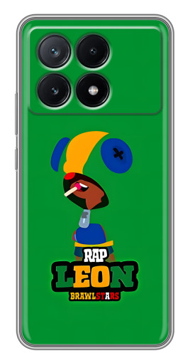 Силиконовый чехол с изображением "RAP Leon" для Xiaomi POCO X6 Pro (5G)