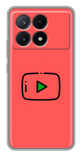 Чехол с печатью "Рисованная кнопка" для Xiaomi POCO X6 Pro (5G)