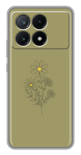 Чехол с картинкой "Рисунок ромашка" для Xiaomi POCO X6 Pro (5G)