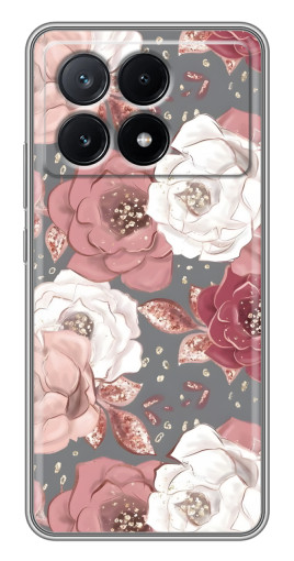 Чехол с печатью "Рисунок розы" для Xiaomi POCO X6 Pro (5G)