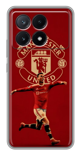 Чехол с картинкой "Ronaldo в МЮ" для Xiaomi POCO X6 Pro (5G)