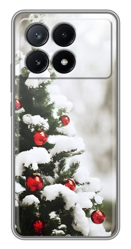Силиконовый чехол с изображением "Рождественская елка" для Xiaomi POCO X6 Pro (5G)