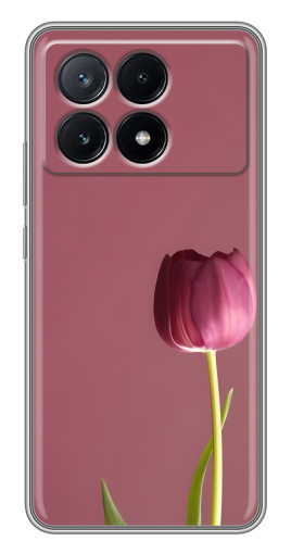 Чехол с печатью "Розовый тюльпан" для Xiaomi POCO X6 Pro (5G)