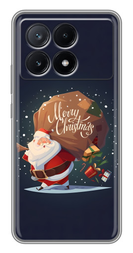 Чехол с печатью "Санта с подарками" для Xiaomi POCO X6 Pro (5G)