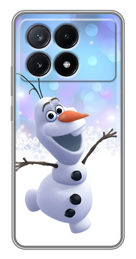 Чехол с печатью "Снеговик Олаф" для Xiaomi POCO X6 Pro (5G)