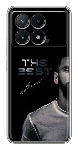 Чехол с печатью "The Best Messi" для Xiaomi POCO X6 Pro (5G)