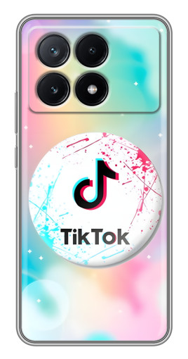 Силиконовый чехол с изображением "TikTok принт" для Xiaomi POCO X6 Pro (5G)
