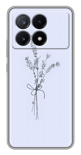 Чехол с печатью "Веточки лаванды" для Xiaomi POCO X6 Pro (5G)