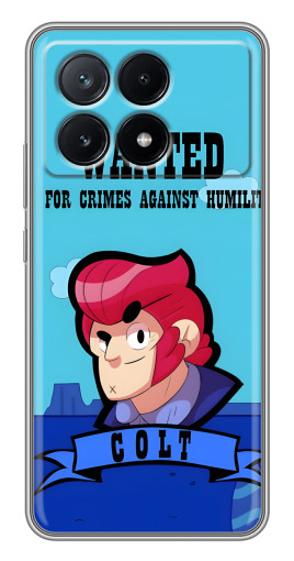 Чехол с принтом "WANTED COLT" для Xiaomi POCO X6 Pro (5G)